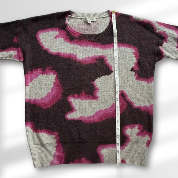 💗 JAMISON Pink & Purple Camo Abstract Pull-over Sweater from Evereve Size XS - Picture 7 of 7